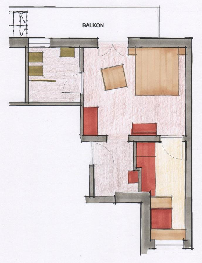 Apartmán Haus Kargruber Santa Maddalena in Casies Exteriér fotografie